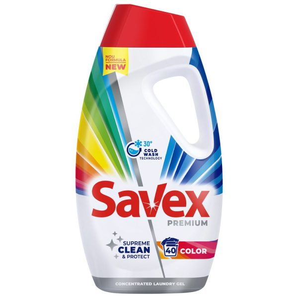 Detergent Lichid, Savex, 1.8 L Color 40 spalari