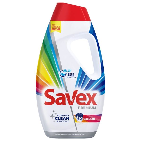 Detergent Lichid, Savex, 2.7 L Color 60 spalari