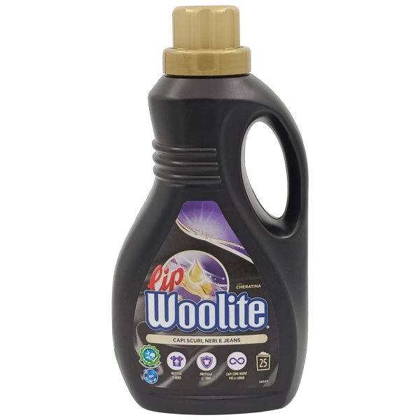 Detergent Lichid, Woolite, 1.5 L Keratina Black 25 spalari