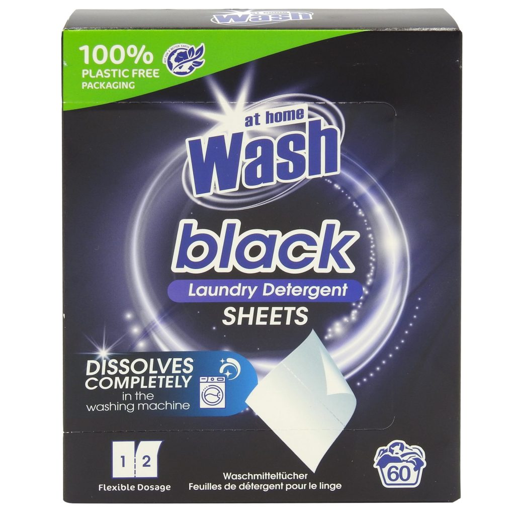 Detergent pentru Rufe, At Home, Servetele 60 spalari Black