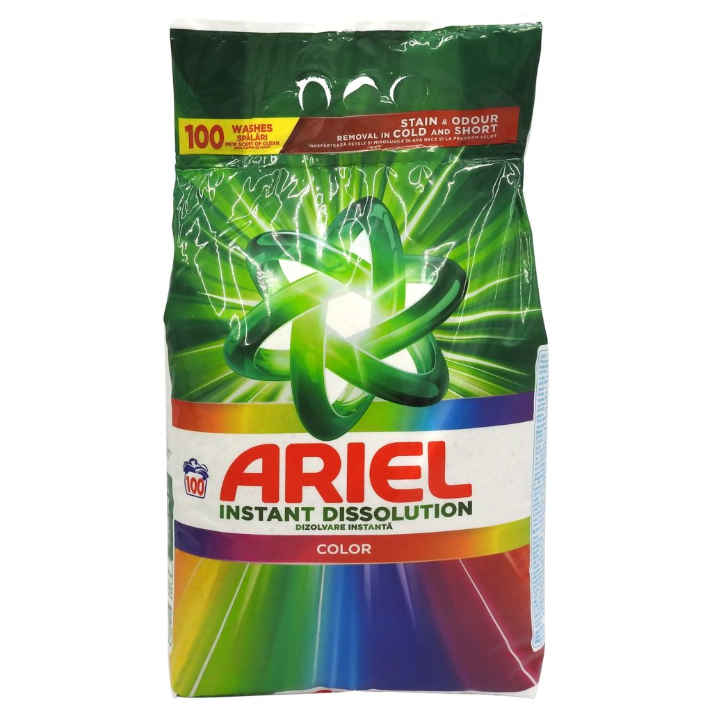 Detergent pentru Rufe Automat, Ariel, 6.5 kg Color 100 spalari