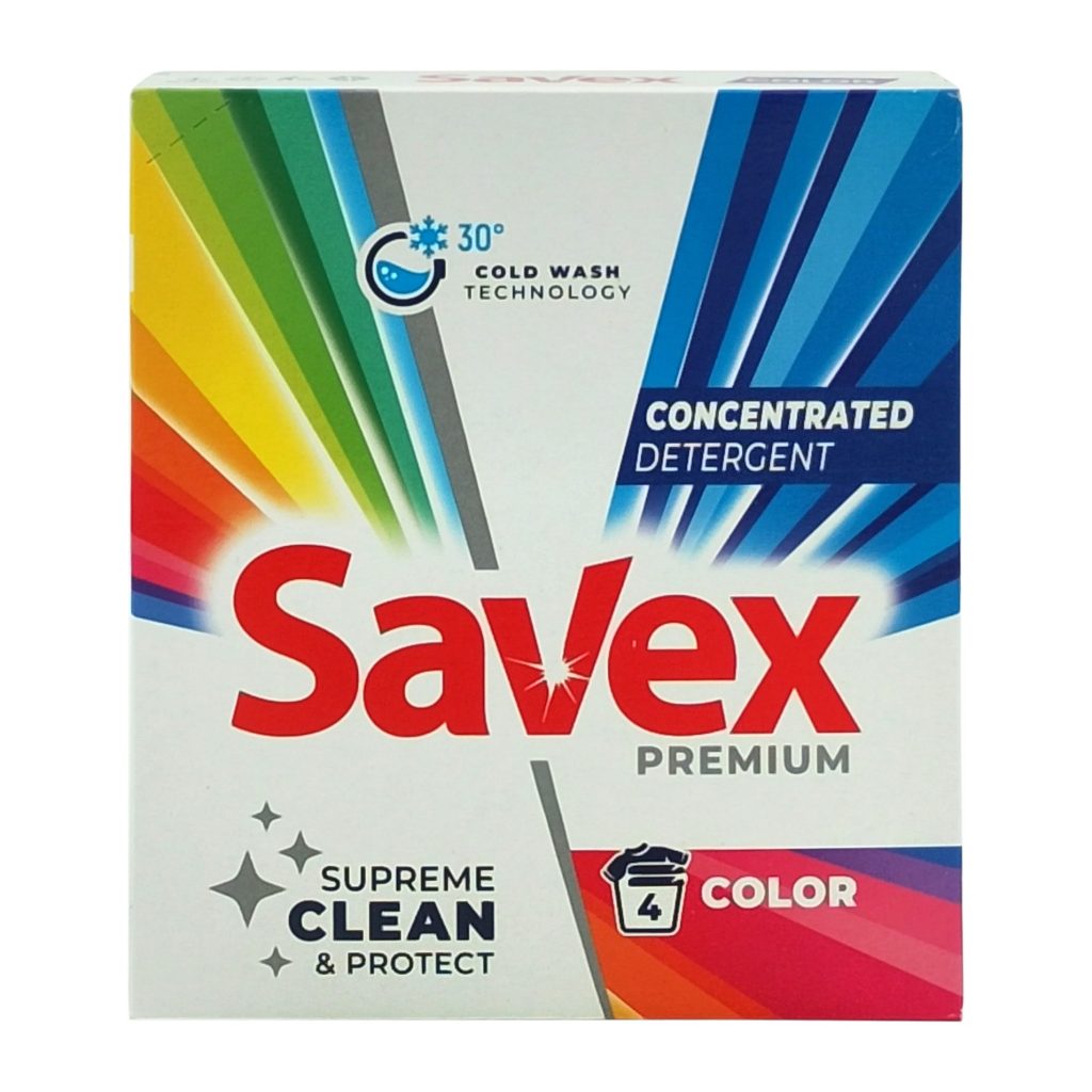 Detergent pentru Rufe Automat, Savex, 320 g Color 4 spalari