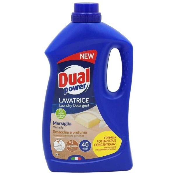 Detergent pentru Rufe, Dual Power, Lichid 1.8 L Marsiglia 45 spalari