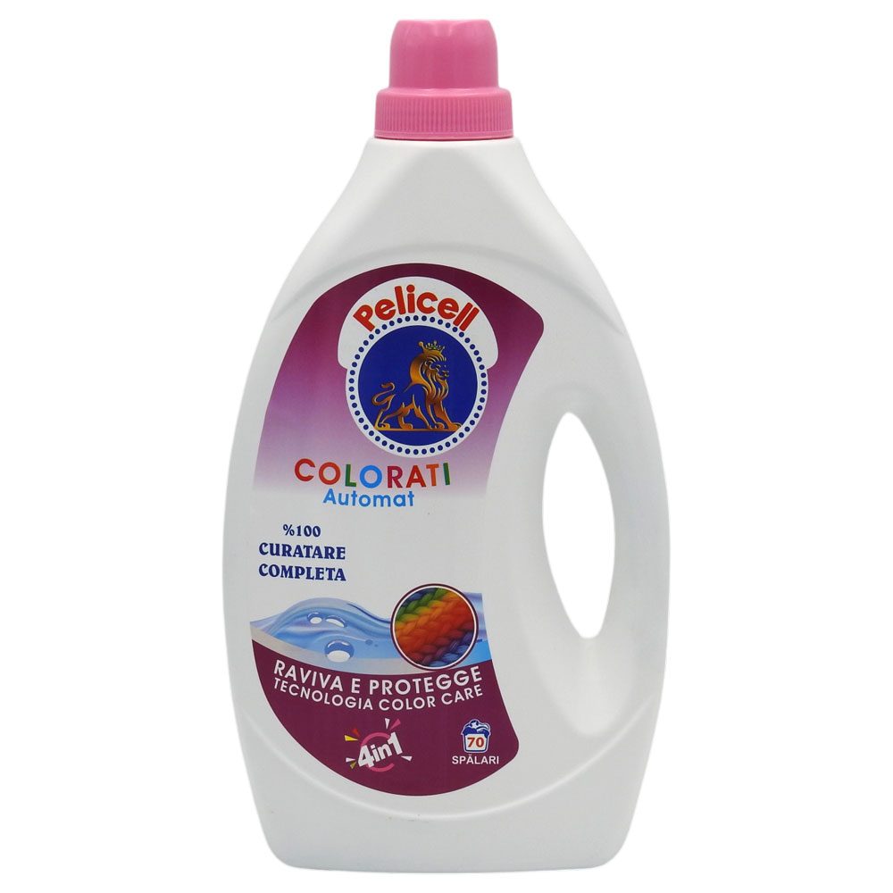 Detergent pentru Rufe, Pelicell, Lichid 3 L Color 70 spalari