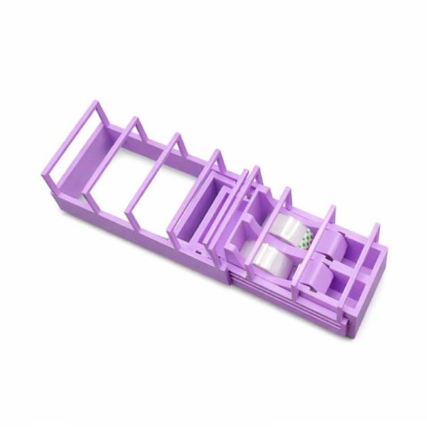 Dispenser de Banda Adeziva, Flippy, Suport pentru Banda Adeziva pentru Birou, Scoala, din Plastic, 15,5 x 7,7 x 7,4 cm, Violet