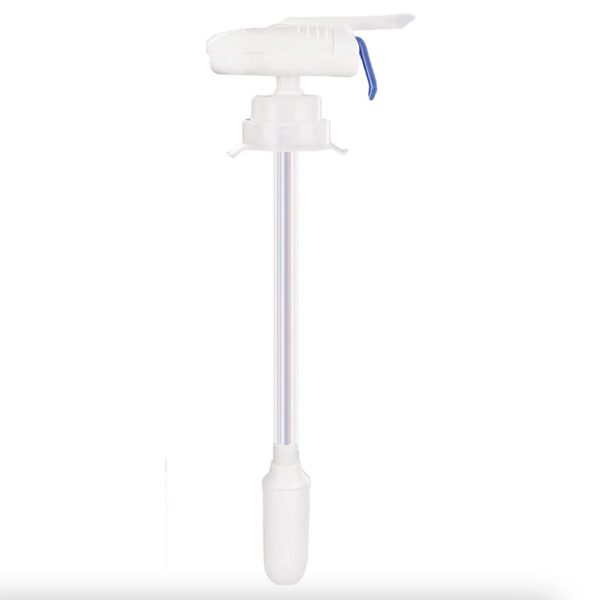 Dispenser Dozator Automat pentru Bauturi, Flippy, Dozator Electric Automat pentru Bidon de Apa, cu Baterii AA, 34 x 11 cm, Alb/Albastru