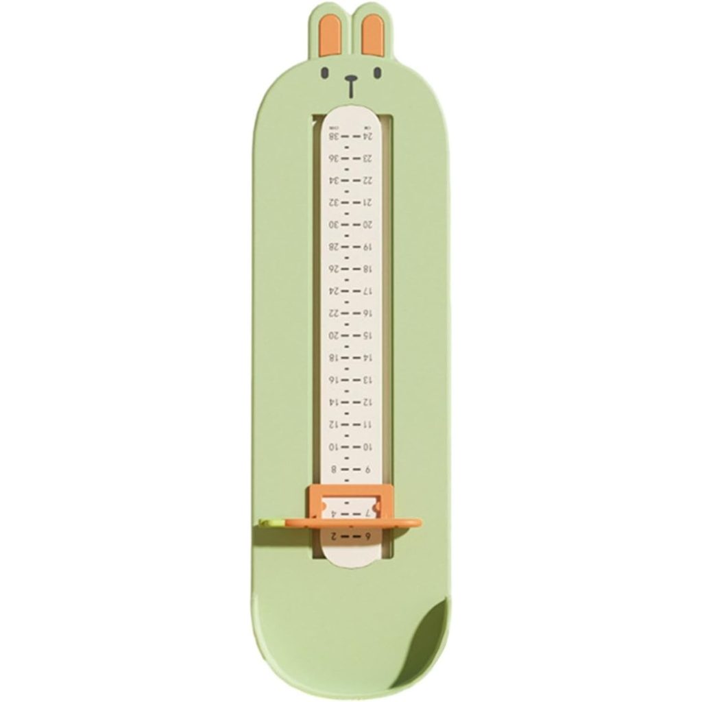 Dispozitiv de Masurat Talpa Piciorului pentru Bebelusi, Flippy, 6-24, Model Iepuras, Verde