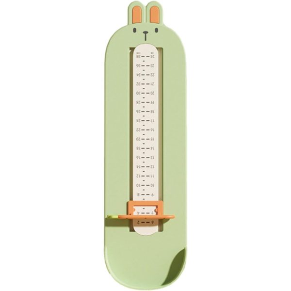 Dispozitiv de Masurat Talpa Piciorului pentru Bebelusi, Flippy, 6-24, Model Iepuras, Verde
