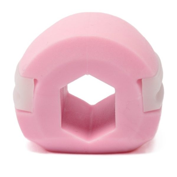 Dispozitiv de Tonifiere Faciala, Flippy, din Silicon, Corectare Mandibula/Maxilar, Roz