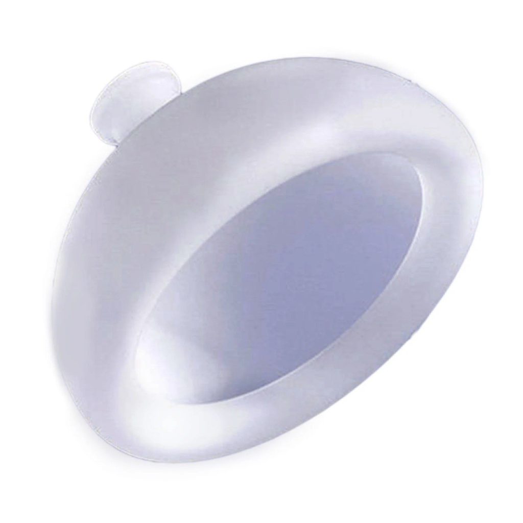 Dispozitiv Terapeutic Sputa, Flippy, Cupa pentru Terapie Toracica, Dispozitiv de Eructare, pentru Adulti si Copii, 10 x 6.5 cm, din Silicon, Transparent