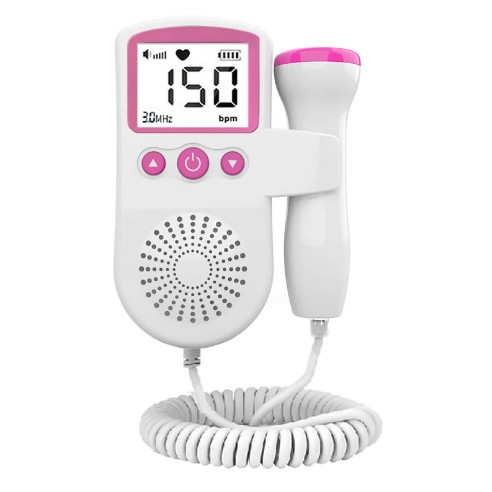 Monitor Fetal Doppler, Flippy, Monitorizare Sarcina, Ritm Cardiac, Ecran LCD 4.5 cm, 2 x Baterii AA (neincluse), Portabil, din ABS, 12.8 x 9.6 x 3