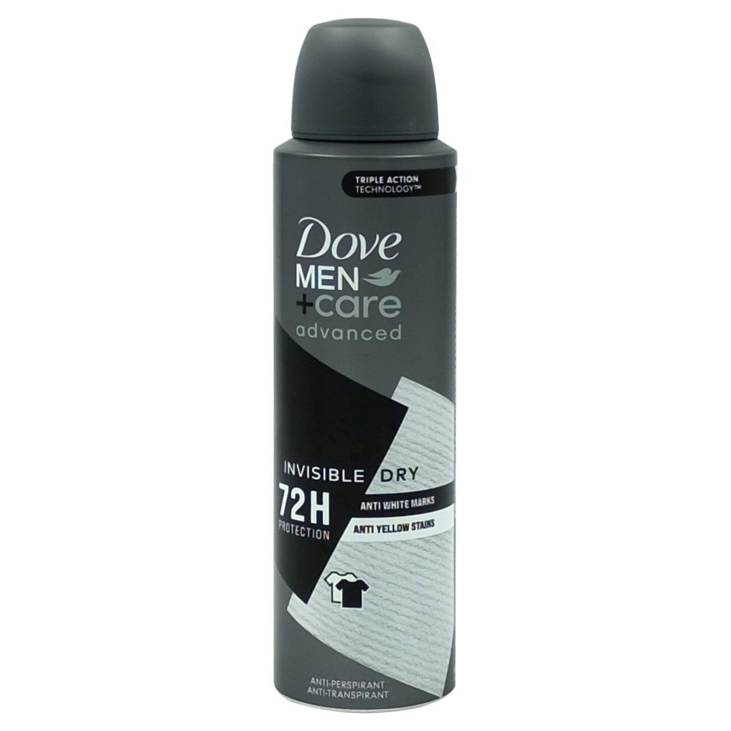 Antiperspirant Deo Spray, DOVE, Men Advanced Care Invisible Dry, 150 ml