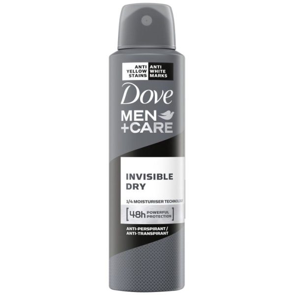 Antiperspirant Deo Spray, DOVE, Men Invisible Dry, 200 ml