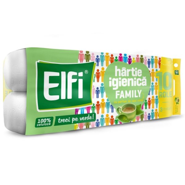 Elfi Hartie Igienica 10ROLE 3STR Family