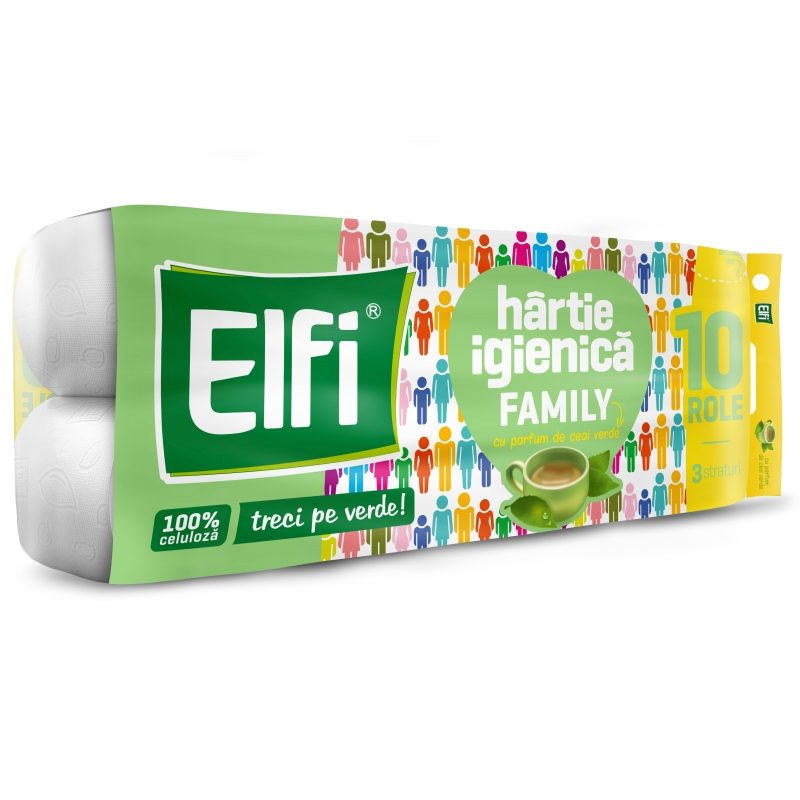 Elfi Hartie Igienica 10ROLE 3STR Family