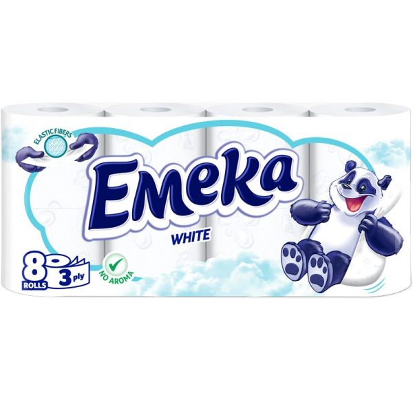 Emeka Hartie Igienica 8ROLE 3STRATURI White