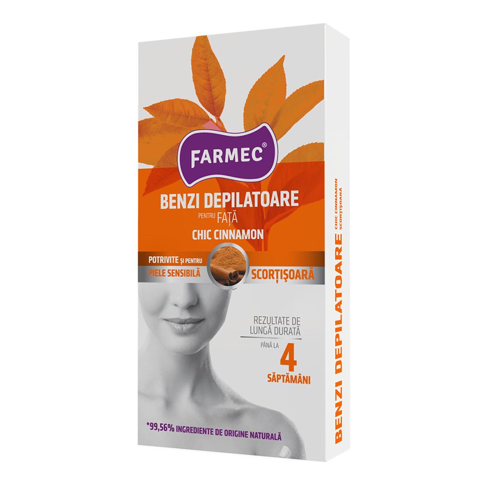Farmec Benzi Depilatoare Fata 20 buc, 2SERV Scortisoara 8400