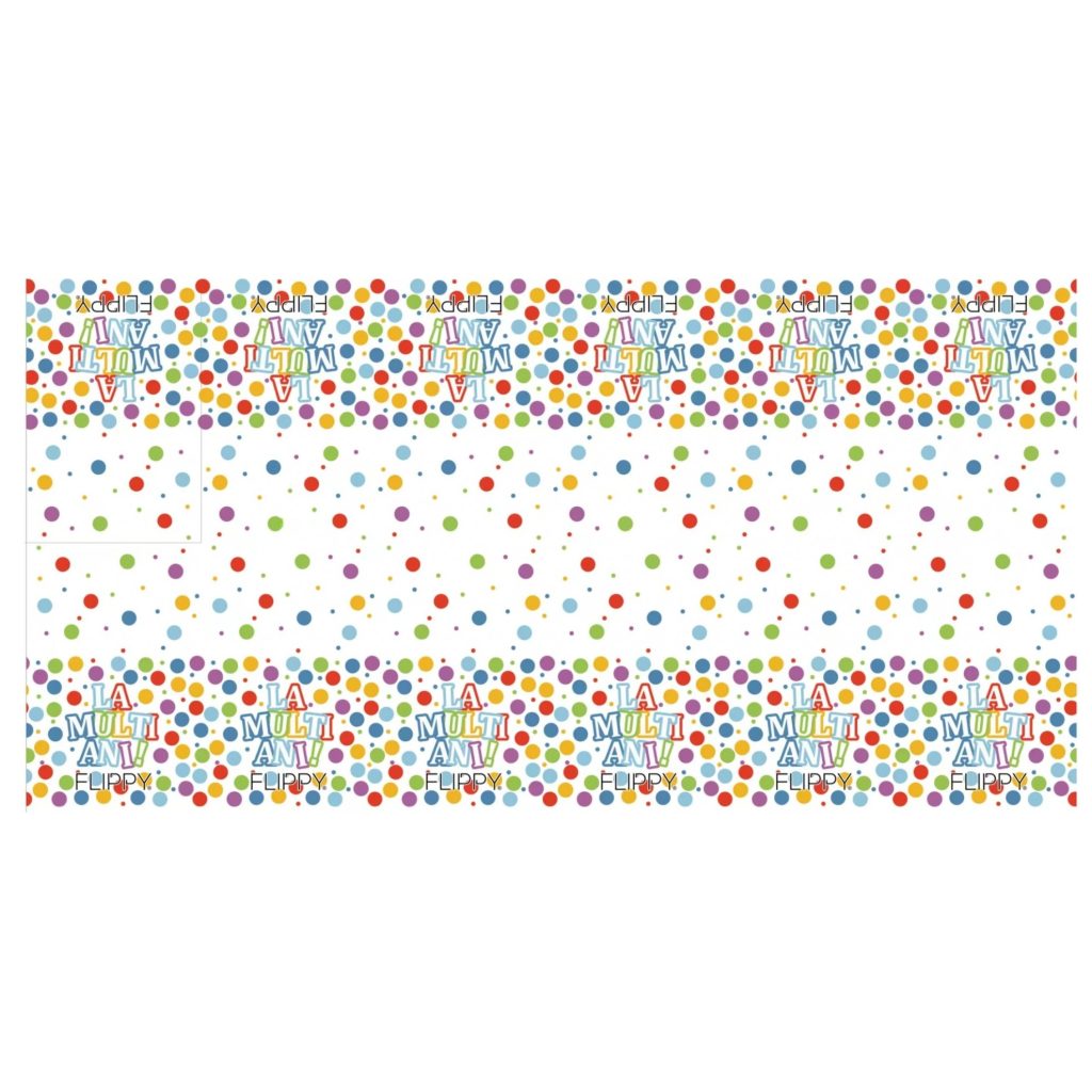 Fata de Masa Dreptunghiulara, Flippy, Colectia LA MULTI ANI, 137 x 274 cm, din Plastic PE, Impermeabila, Multicolor