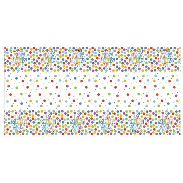 Fata de Masa Dreptunghiulara, Flippy, Colectia LA MULTI ANI, 137 x 274 cm, din Plastic PE, Impermeabila, Multicolor