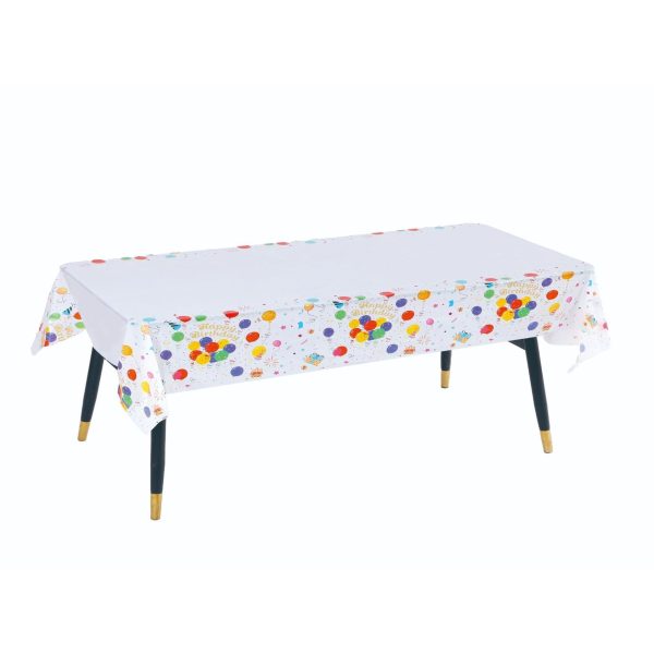 Fata de Masa Dreptunghiulara, Flippy, Impermeabila, Anti-pete, pentru Petreceri, 180 x 108 cm, Multicolor