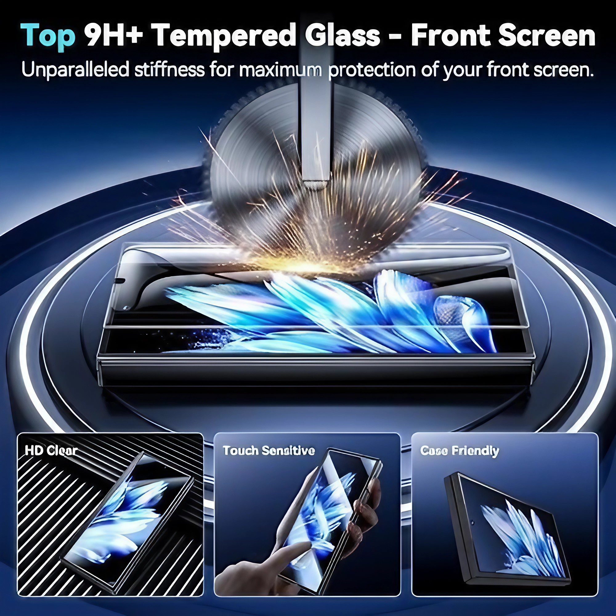 Folie de Protectie, Flippy, compatibil cu Samsung Galaxy Note 9, Plastic, Transparent - Image 3