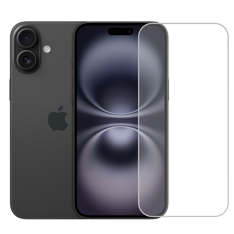 Folie de Protectie pentru Apple iPhone 16, Flippy, Sticla Securizata 3D, High Definition pentru Ecran complet, Anti Zgirieturi, Anti bule, Transparenta