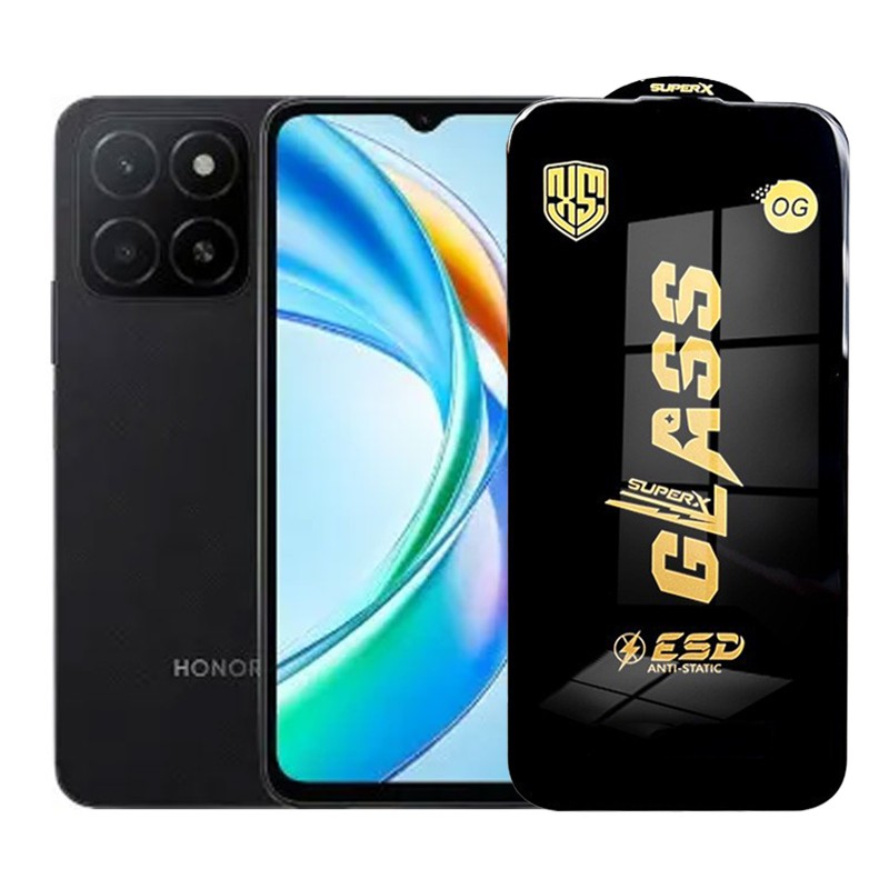 Folie de Protectie pentru Honor X5b Plus, Flippy, Sticla Securizata ESD, Margini Negre, Rezistenta la Zgirieturi, Antistatica, 0.35 mm, Transparenta