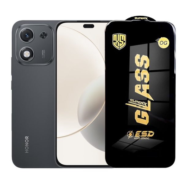 Folie de Protectie pentru Honor X70i, Flippy, Sticla Securizata ESD, Margini Negre, Rezistenta la Zgirieturi, Antistatica, 0.35 mm, Transparenta