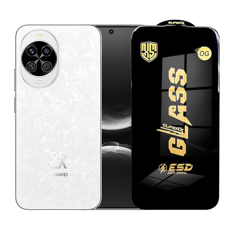 Folie de Protectie pentru Huawei Nova 14, Flippy, Sticla Securizata ESD, Margini Negre, Rezistenta la Zgirieturi, Antistatica, 0.35 mm, Transparenta