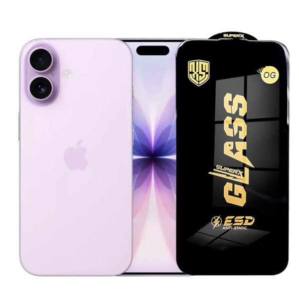 Folie de Protectie pentru iPhone 17, Flippy, Sticla Securizata ESD, Margini Negre, Rezistenta la Zgirieturi, Antistatica, 0.35 mm, Transparenta