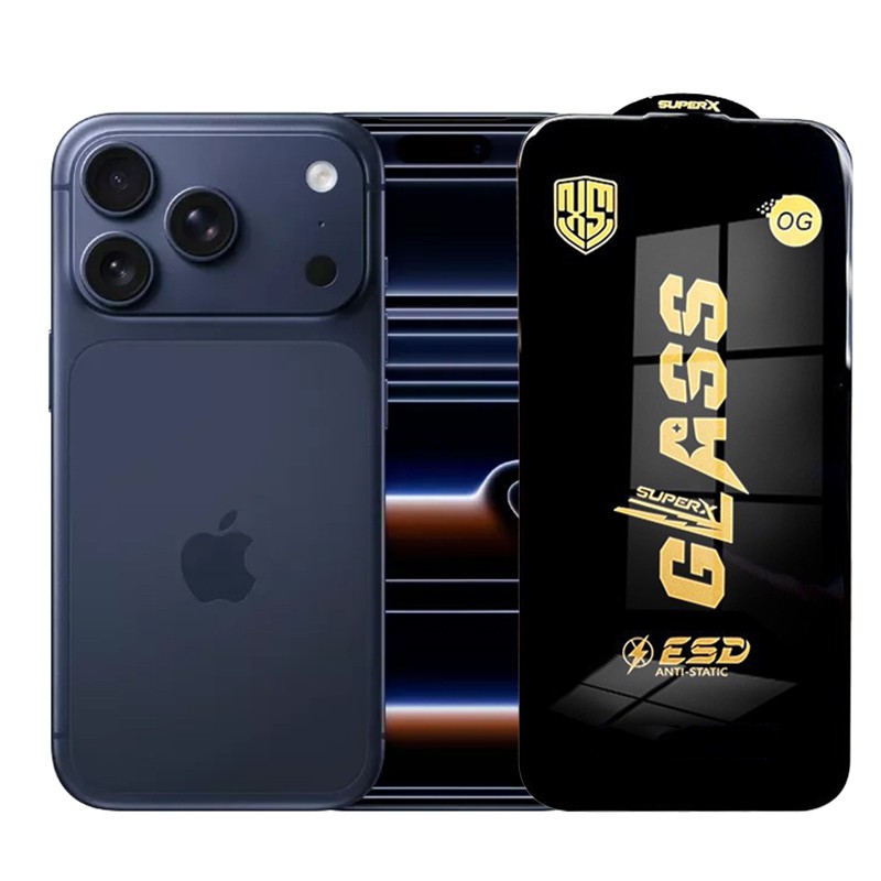 Folie de Protectie pentru iPhone 17 Pro, Flippy, Sticla Securizata ESD, Margini Negre, Rezistenta la Zgirieturi, Antistatica, 0.35 mm, Transparenta