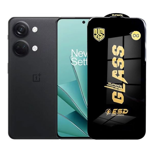 Folie de Protectie pentru OnePlus Ace 2V, Flippy, Sticla Securizata ESD, Margini Negre, Rezistenta la Zgirieturi, Antistatica, 0.35 mm, Transparenta
