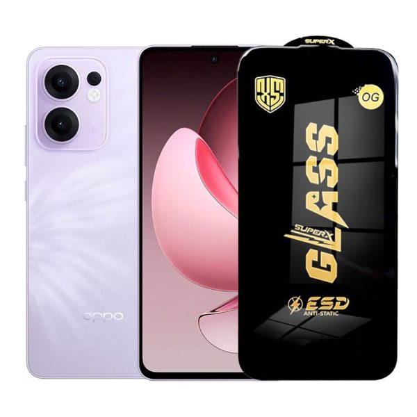 Folie de Protectie pentru Oppo Reno13 F, Flippy, Sticla Securizata ESD, Margini Negre, Rezistenta la Zgirieturi, Antistatica, 0.35 mm, Transparenta