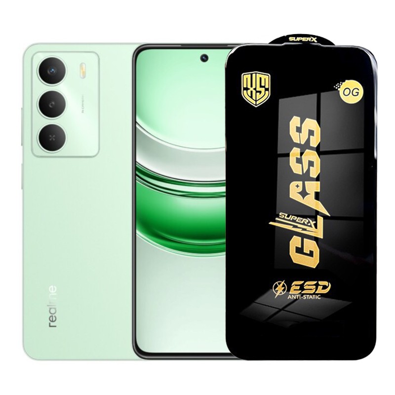 Folie de Protectie pentru Realme C73, Flippy, Sticla Securizata ESD, Margini Negre, Rezistenta la Zgirieturi, Antistatica, 0.35 mm, Transparenta