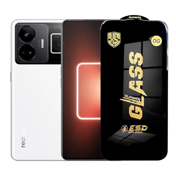Folie de Protectie pentru Realme GT Neo5, Flippy, Sticla Securizata ESD, Margini Negre, Rezistenta la Zgirieturi, Antistatica, 0.35 mm, Transparenta