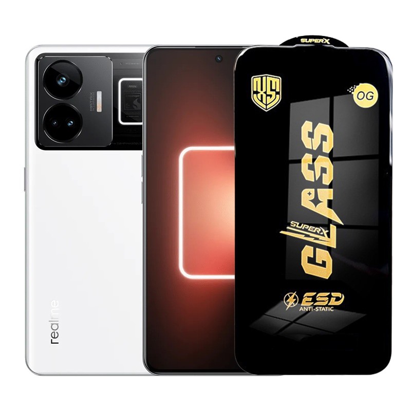 Folie de Protectie pentru Realme GT Neo5, Flippy, Sticla Securizata ESD, Margini Negre, Rezistenta la Zgirieturi, Antistatica, 0.35 mm, Transparenta