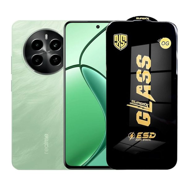 Folie de Protectie pentru Realme P1, Flippy, Sticla Securizata ESD, Margini Negre, Rezistenta la Zgirieturi, Antistatica, 0.35 mm, Transparenta