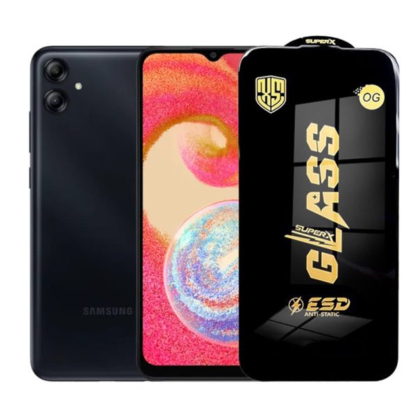 Folie de Protectie pentru Samsung Galaxy A04s, Flippy, Sticla Securizata ESD, Margini Negre, Rezistenta la Zgirieturi, Antistatica, 0.35 mm, Transparenta
