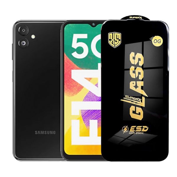 Folie de Protectie pentru Samsung Galaxy F14, Flippy, Sticla Securizata ESD, Margini Negre, Rezistenta la Zgirieturi, Antistatica, 0.35 mm, Transparenta