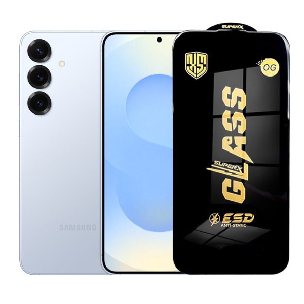 Folie de Protectie pentru Samsung Galaxy S25 Plus, Flippy, Sticla Securizata ESD, Margini Negre, Rezistenta la Zgirieturi, Antistatica, 0.35 mm, Transparenta