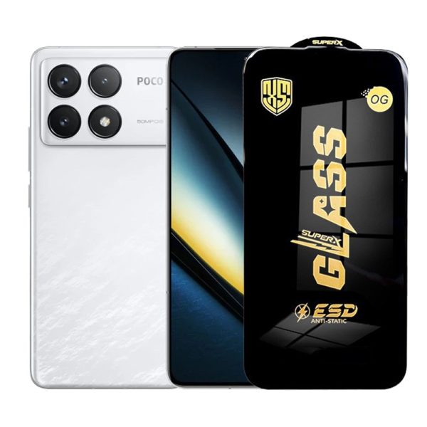 Folie de Protectie pentru Xiaomi Poco F6 Pro, Flippy, Sticla Securizata ESD, Margini Negre, Rezistenta la Zgirieturi, Antistatica, 0.35 mm, Transparenta