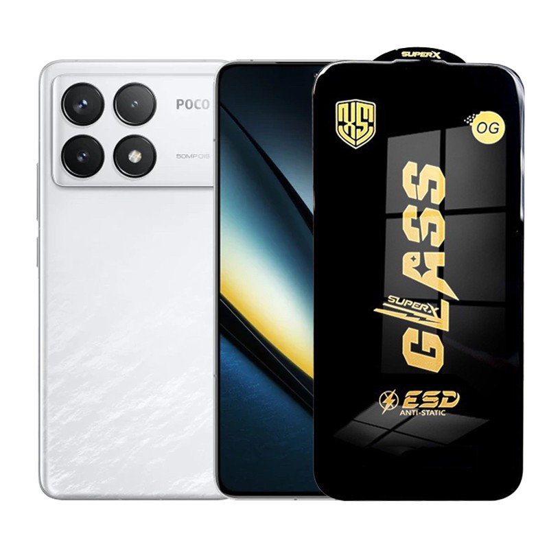 Folie de Protectie pentru Xiaomi Poco F6 Pro, Flippy, Sticla Securizata ESD, Margini Negre, Rezistenta la Zgirieturi, Antistatica, 0.35 mm, Transparenta