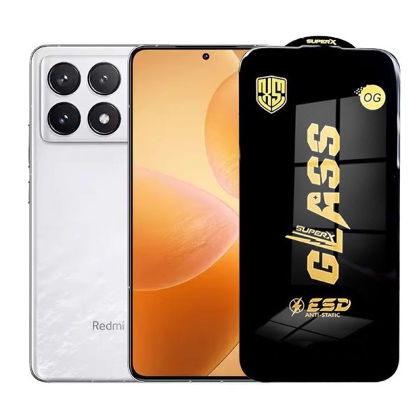Folie de Protectie pentru Xiaomi Redmi K70 Pro, Flippy, Sticla Securizata ESD, Margini Negre, Rezistenta la Zgirieturi, Antistatica, 0.35 mm, Transparenta