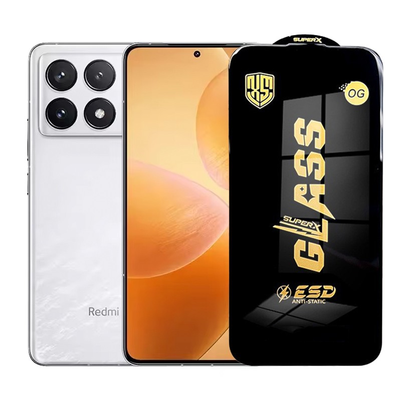 Folie de Protectie pentru Xiaomi Redmi K70 Pro, Flippy, Sticla Securizata ESD, Margini Negre, Rezistenta la Zgirieturi, Antistatica, 0.35 mm, Transparenta