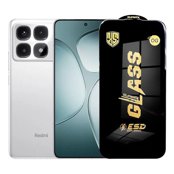 Folie de Protectie pentru Xiaomi Redmi K70 Ultra, Flippy, Sticla Securizata ESD, Margini Negre, Rezistenta la Zgirieturi, Antistatica, 0.35 mm, Transparenta