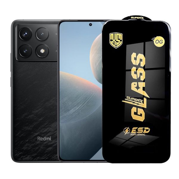 Folie de Protectie pentru Xiaomi Redmi K70E, Flippy, Sticla Securizata ESD, Margini Negre, Rezistenta la Zgirieturi, Antistatica, 0.35 mm, Transparenta