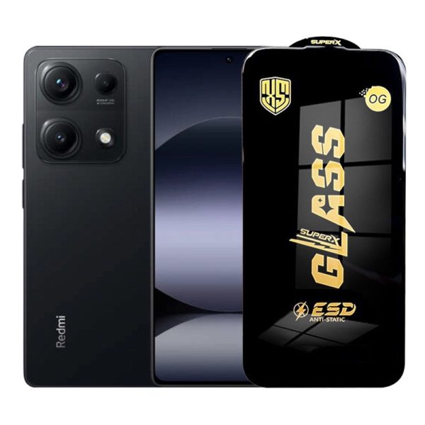 Folie de Protectie pentru Xiaomi Redmi Note 14S, Flippy, Sticla Securizata ESD, Margini Negre, Rezistenta la Zgirieturi, Antistatica, 0.35 mm, Transparenta