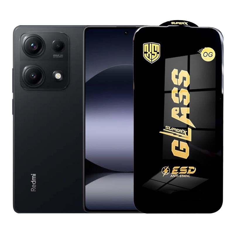 Folie de Protectie pentru Xiaomi Redmi Note 14S, Flippy, Sticla Securizata ESD, Margini Negre, Rezistenta la Zgirieturi, Antistatica, 0.35 mm, Transparenta