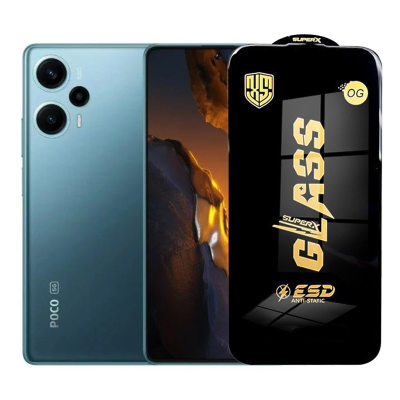 Folie de Protectie pentru Xiaomi Poco F5, Flippy, Sticla Securizata ESD, Margini Negre, Rezistenta la Zgirieturi, Antistatica, 0.35 mm, Transparenta