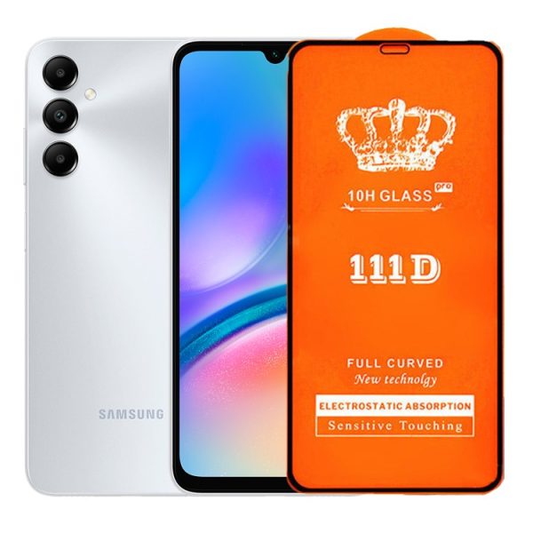 Folie Securizata pentru Samsung Galaxy A05S, Flippy, Sticla de Protectie Compatibila cu Samsung Galaxy A05S, Full Cover Series 111D, 10H GLASS, Margini Negre, Transparent